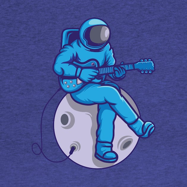 astronaut playing guitar 5 by whodi sease